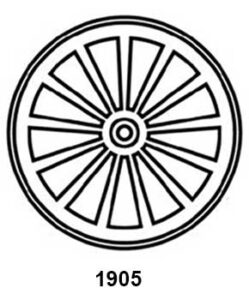 1905 wheel made by Ruggles